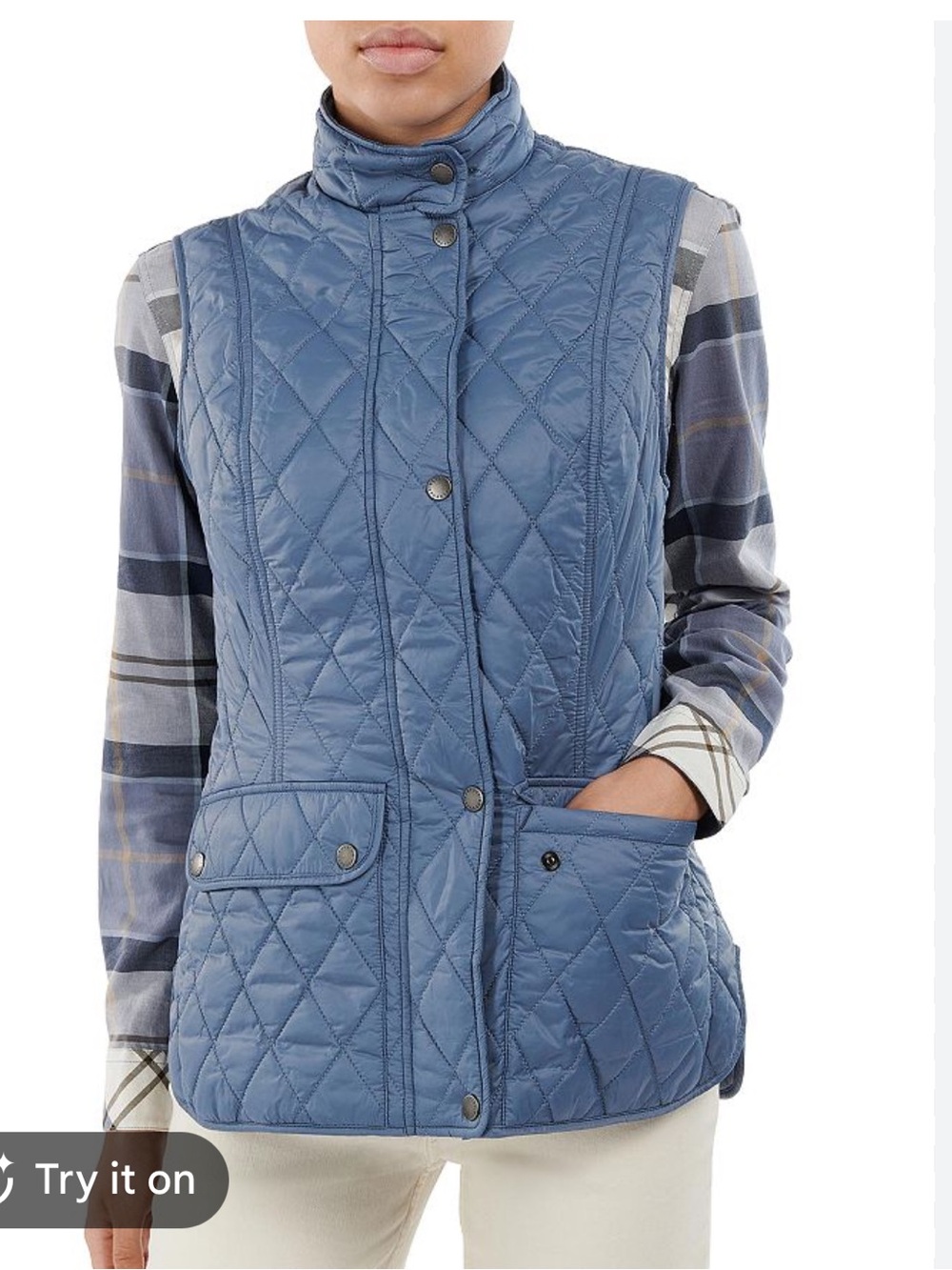 Barbour Quilted Sleeveless Vest - Blue